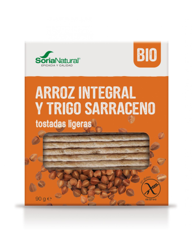 Pack de 2 ud Tostadas De Arroz Y Trigo Sarraceno de Alecosor Soria Natural