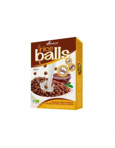 Pacote de 2 Bolas Ricers Bolas de Arroz com Chocolate da Alecosor Soria Natural**