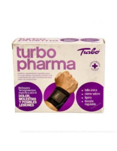 Muñequera Med-355 Negro T/Unic de Turbo