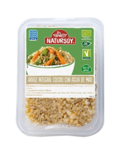 Arroz integral cocido con agua de mar: sabor y salud natural