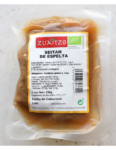 Seitán de espelta natural | Proteína vegana saludable