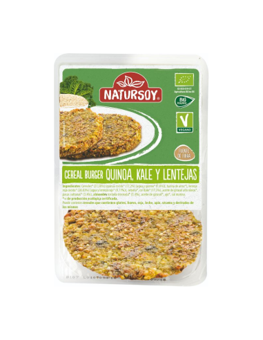 Hamburguesa de Quinoa con Kale, Lentejas y Almendras