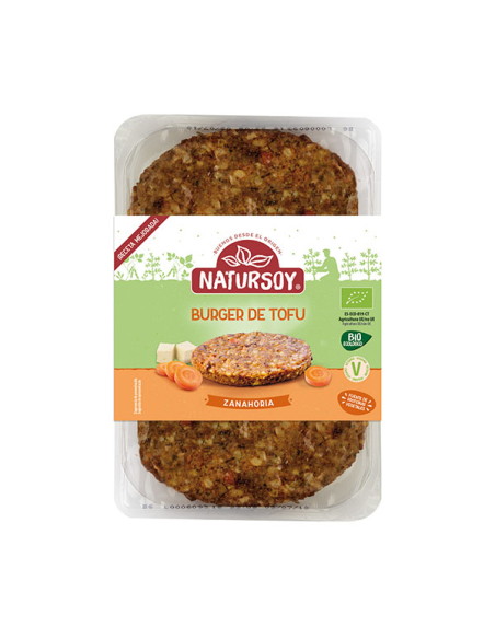 Hamburguesa de tofu y zanahoria 18 unidades saludables y veganas