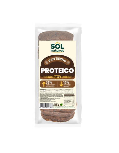 Pan de Molde Proteico Keto 365g Solnatural  Salud y Sabor
