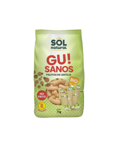 Gusanitos Gu Sanos! Lenteja Bio 75 g Solnatural Saludables