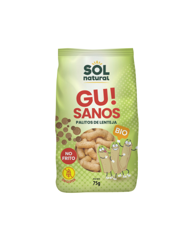 Gusanitos Gu Sanos! Lenteja Bio 75 g Solnatural Saludables