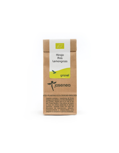 Hinojo-Anís-Lemongrass Bio 50 Gr. Bolsa Kraft Granel 50 Gr. de Josenea