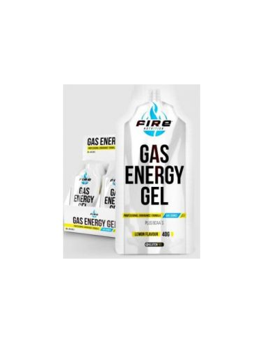 Gas Energy Gel Limón 20Ud Fire Nutrition sin Gluten