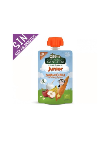 Pouch Junior Zanahoria, Fruta y Yogur Casa Xanceda 90g