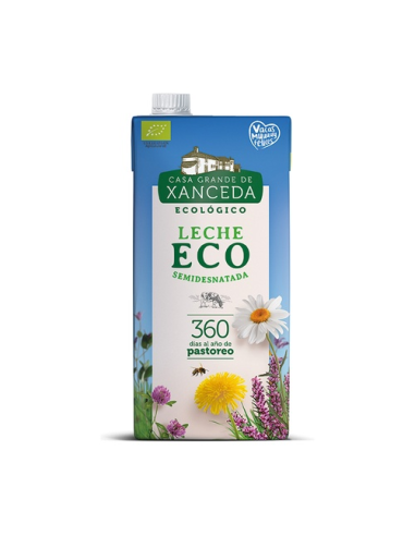 Leche Semidesnatada Bio Casa Xanceda 1L – Natural y Saludable
