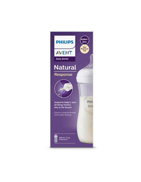 Biberón Avent Natural Response 330 ml SCY906/01 - Comodidad y Calidad