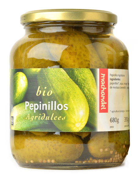 Pepinillos Agridulces Bote Grande Bio 680 g  de Machandel