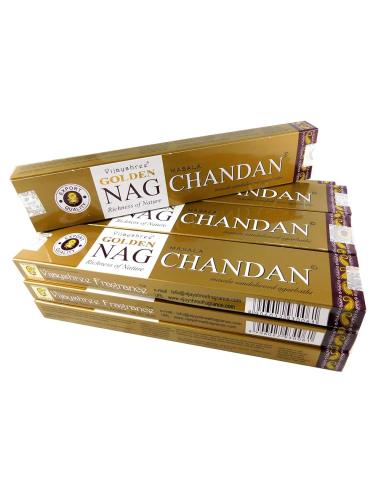Incienso Golden Nag Chandan Do 12  Aromas Tradicionales