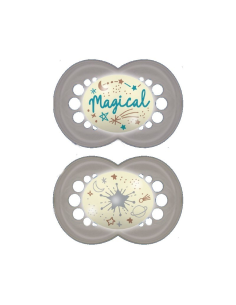 Chupete Night Sili Fisio +16M Neutro Noche Mam 2 Unidades