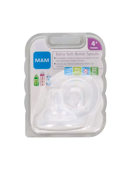 Tetina Silicona Blanda Ancha +4 Meses 2 Unidades Mam