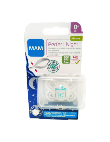 Chupete Perfect Night Sili Fisio 0-6M 1Un Neutro de Mam
