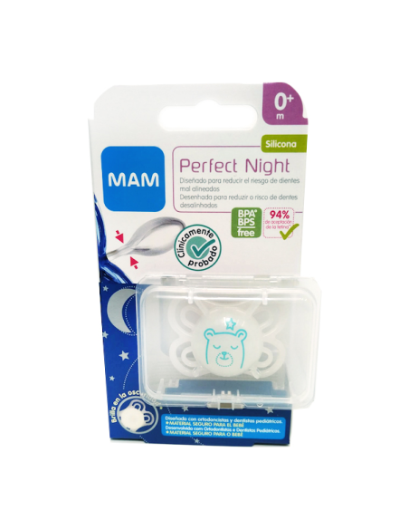 Chupete Perfect Night Sili Fisio 0-6M 1Un Neutro de Mam