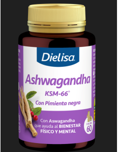 DLS Ashwagandha KSM-66 con Pimienta Negra  Vitalidad Natural