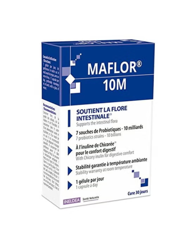 Maflor 10M 30 Cap Flora Intestinal 30 Dias de Ineldea