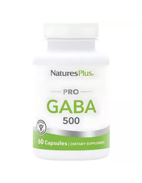 Pro Gaba 500 mg Natures Plus  60 cápsulas para bienestar