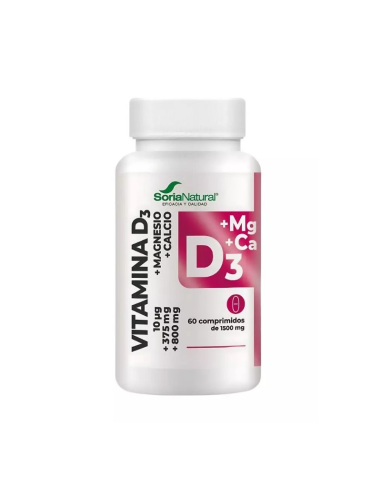 Vitamina D3 + Magnesio 60 Comp. Liberación Sostenida Soria