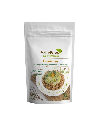 Espirales Saludables de Trigo Sarraceno y Lino Dorado 250g