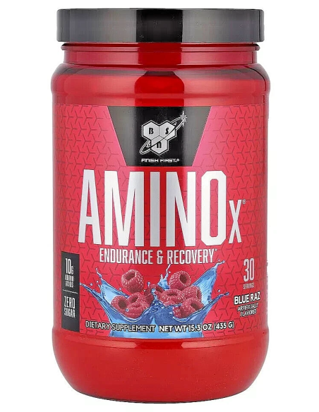 Bsn Amino X 435G Blue Raspberry  Energía y Recuperación Ideal