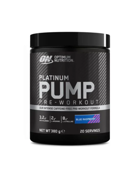 On Platinum Pre Workout Pump Blue Raspberry 380G Optimum