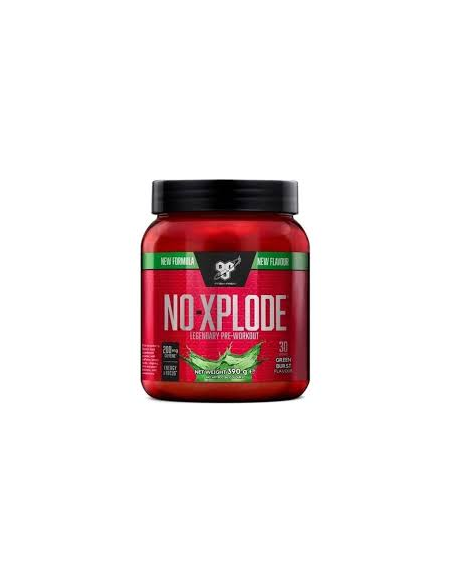 Bsn N.O. Xplode Legendary 650G Green Burst  Energía Explosiva