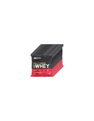 On 100% Whey Gold Stand 24X30G Delicious Fresa de Optimum Nutrition