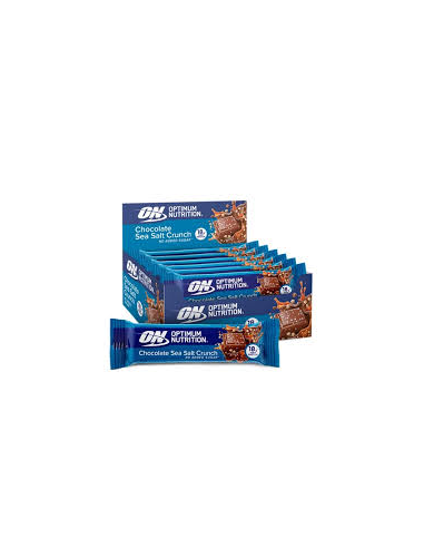 On Chocolate Sea Salt Bar 12X55G Optimum Nutrition sabor único
