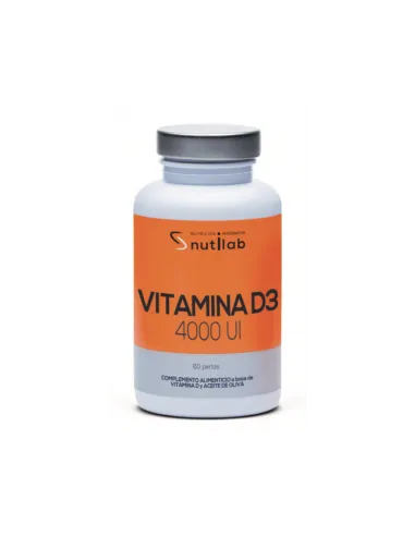 Vitamina D3 4000Ui Nutilab 60 Comprimidos  Salud Ósea