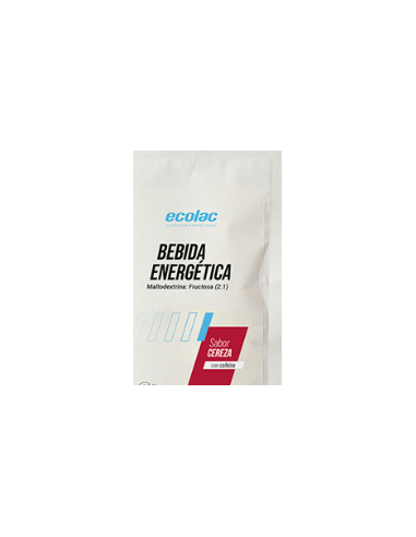 Prep.Polvo Bebida Fresa Energetica C/Cafeina 80Gr de Ecolac