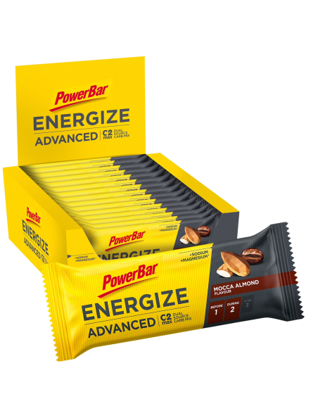 Barritas Energize Advanced Mocca Almond 15 unidades Power Bar