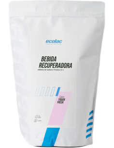 Polvo Bebida Yogur Fresa Ecolac 1200g Recuperador Saludable