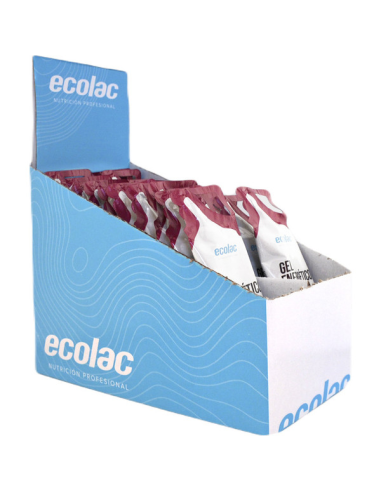 Pack 24U Gel Energético Fruta del Bosque con Cafeína Ecolac