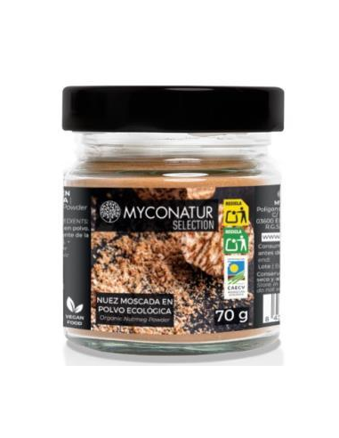 Nuez Moscada en Polvo 70g Myconatur  Sabor Natural y Fresco