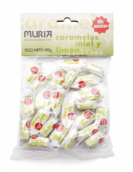 Caramelos De Miel Y Limon S/Azucar 100 Gr de Muria