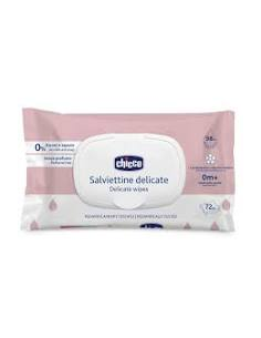 Toallitas Delicate Chicco 72 Ud con Tapa  Suavidad y Cuidado