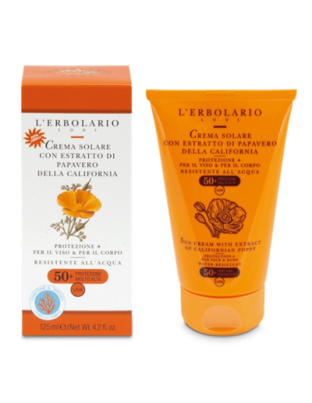 Solar Spf 50+ Con Extracto Amapola 125 Ml de L´Erbolario