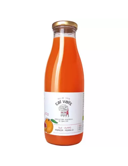 Zumo de Pomelo Rosa 750 ml Eco de Cal Valls Natural y Fresco