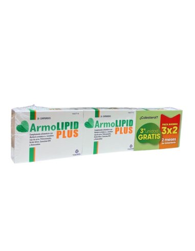Armolipid Plus 3 Envases - 60 Comprimidos para Colesterol