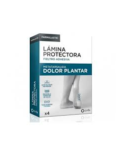 Lámina Protectora Adhesiva de Fieltro Farmalastic 4 Unidades
