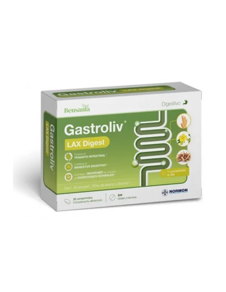 Bensania Gastroliv Lax Digest 30 Comp  Alivio Digestivo Efectivo