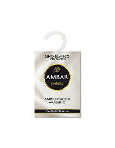 Ámbar Ambientador Armario Lino Blanco 13g - Frescura Natural