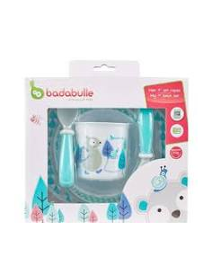 Babymoov Set de Comida Azul Blanco 5 Piezas para Bebés