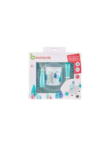 Babymoov Set de Comida Azul Blanco 5 Piezas para Bebés