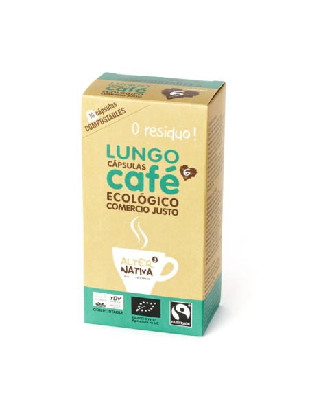 Cafe Lungo 120 Capsulas Compostables Bio de Alternativa 3