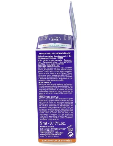 Roller Sos Relax Puressentiel 12 Aceites Esenciales 5ml