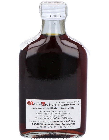 Maria Treben Amargo De Hierbas Suecas 200Ml Petaca de Maria Treben